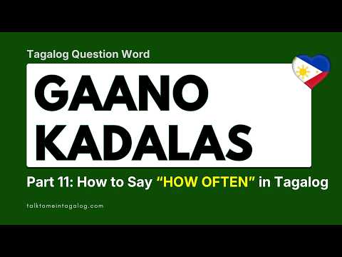 How to Say WHAT in Tagalog | ALIN in English