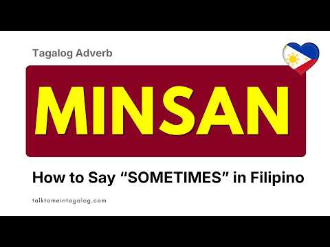 How to Say RARELY or RARE in Tagalog | BIHIRA in English