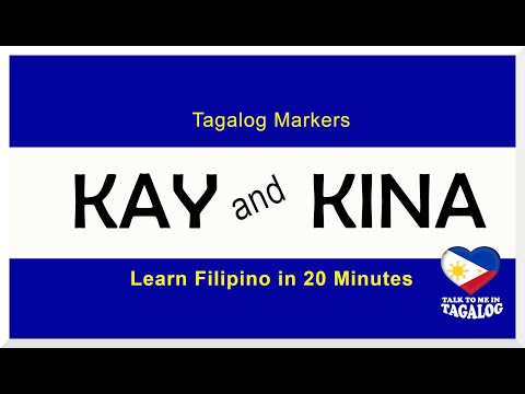Tagalog SA Markers | Talk to Me in Tagalog