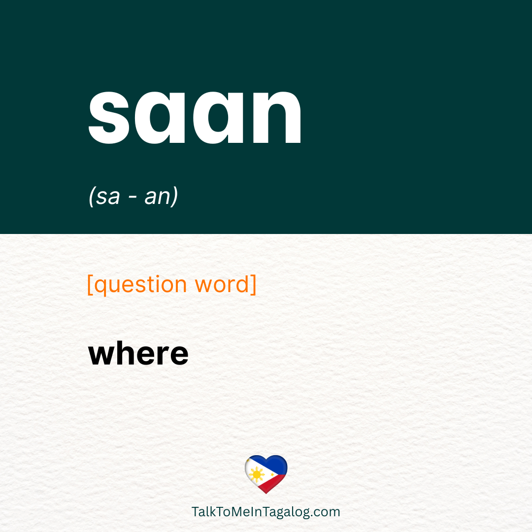 WHERE in Tagalog