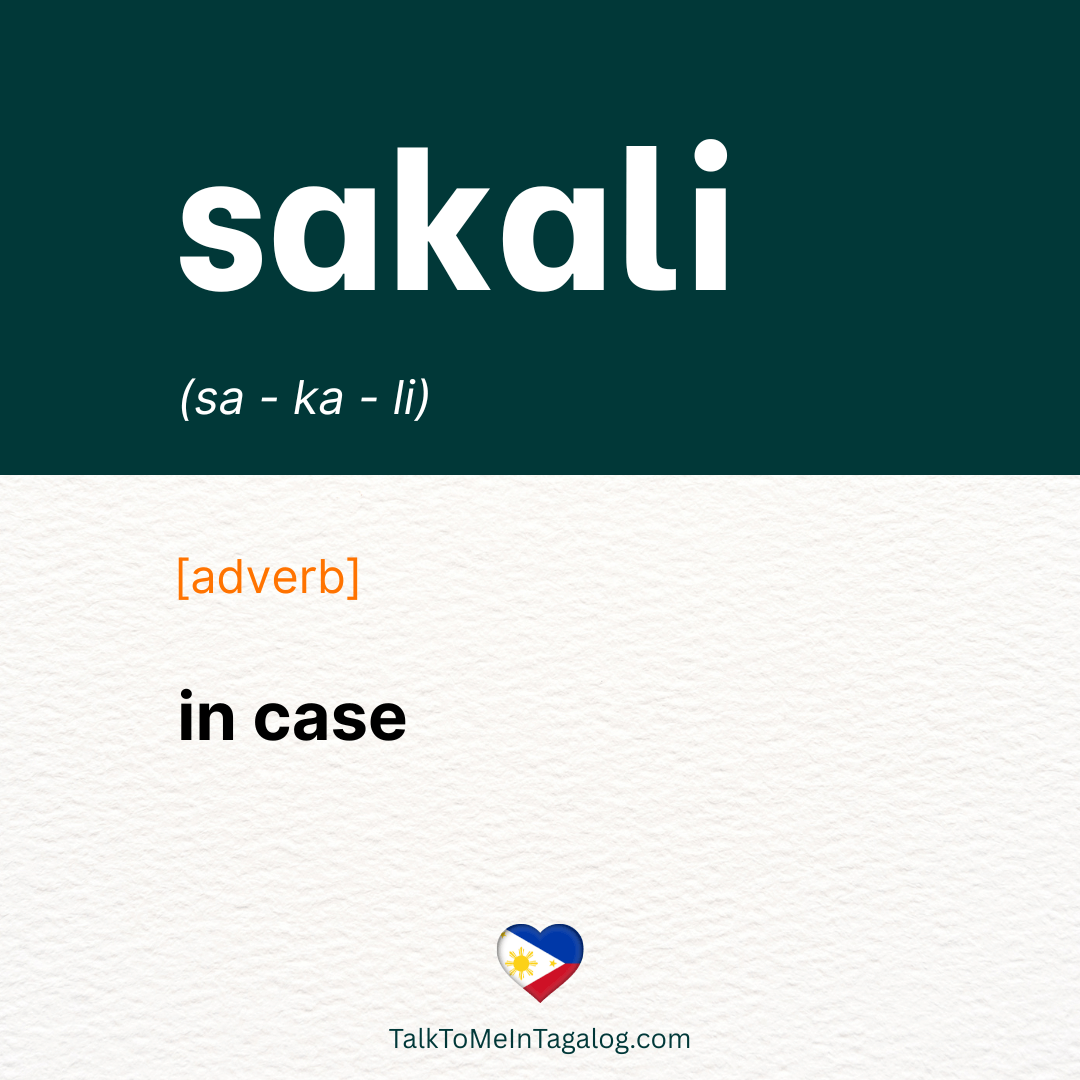 IN CASE in Tagalog