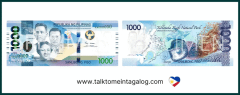 Philippine Money Lettering Example How to Count Money in Tagalog | Filipino Lessons for Beginners